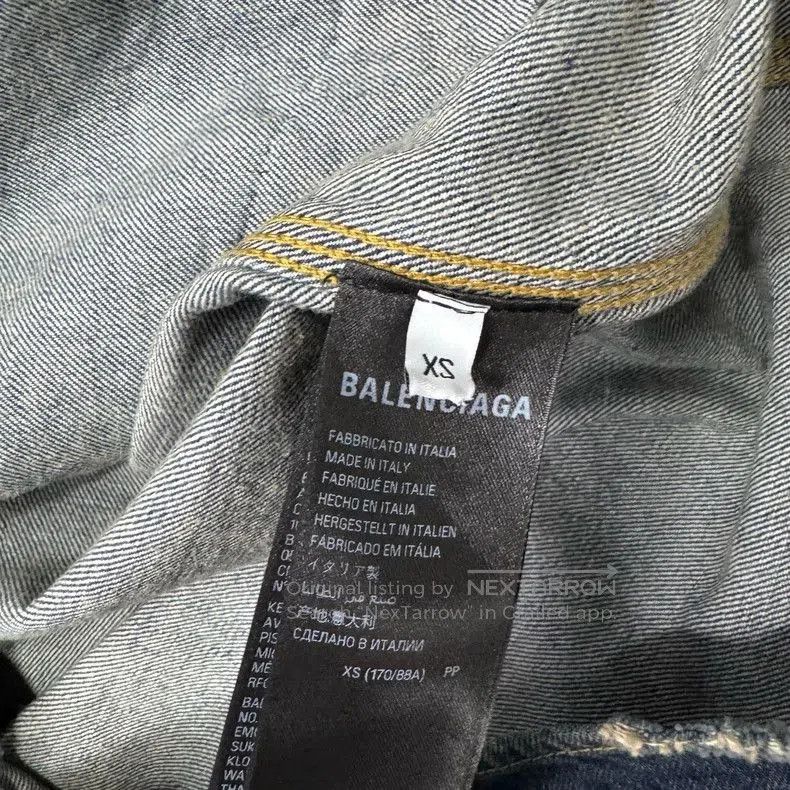 Balenciaga Balenciaga Zip Denim Jacket. Size US XS / EU 42 / 0 - 4 Thumbnail