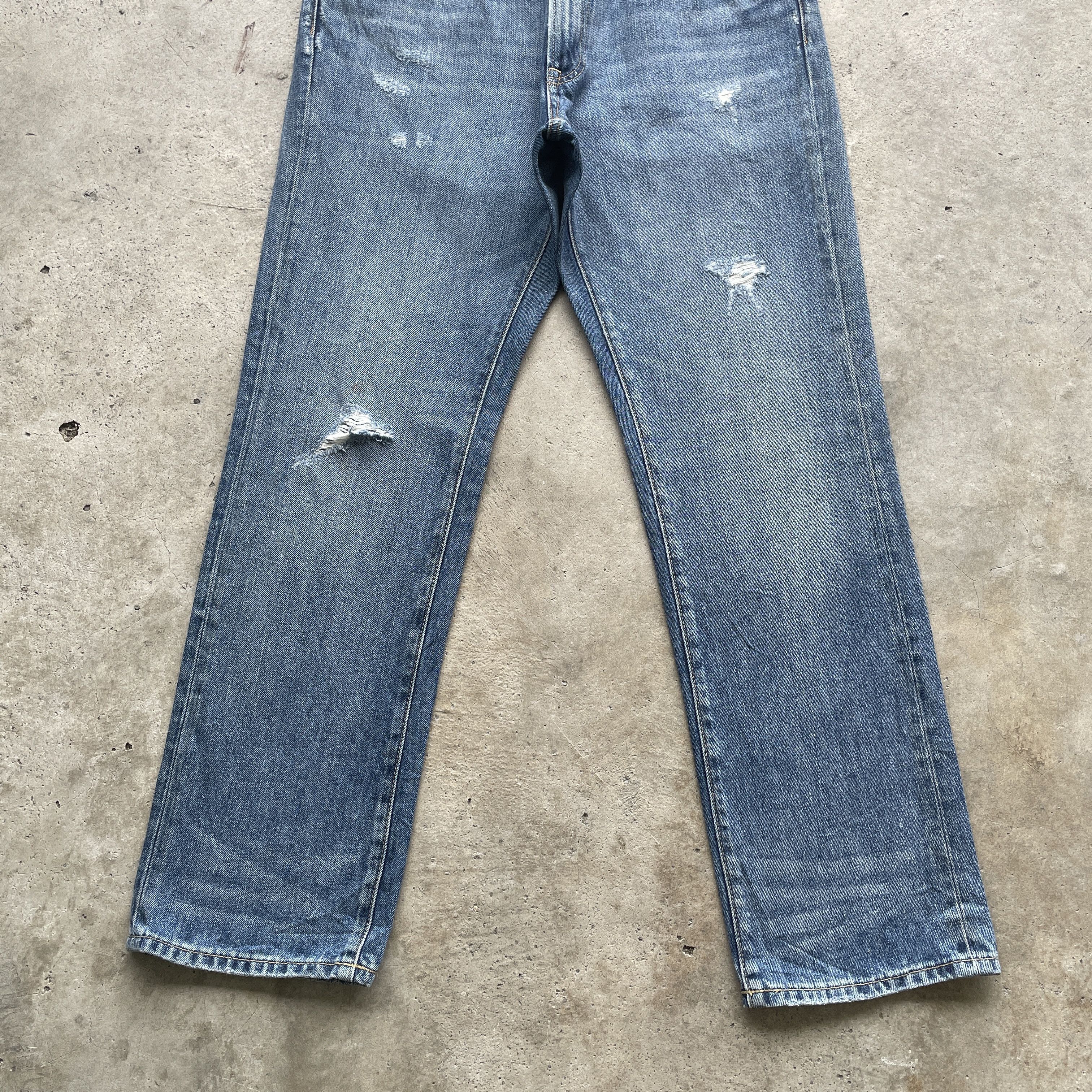 Japanese Brand VINTAGE JAPANESE BRAND FADED JEANS DISTRESSED PANTS W30x33 Size US 33 - 4 Thumbnail