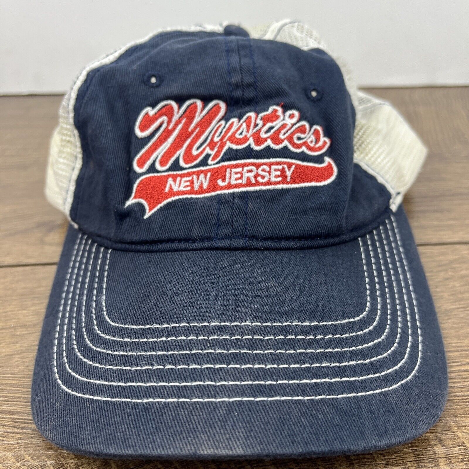 Other Mystics New Jersey Hat Blue Hat Adjustable Adult Size Hat Bl Size ONE SIZE - 3 Thumbnail