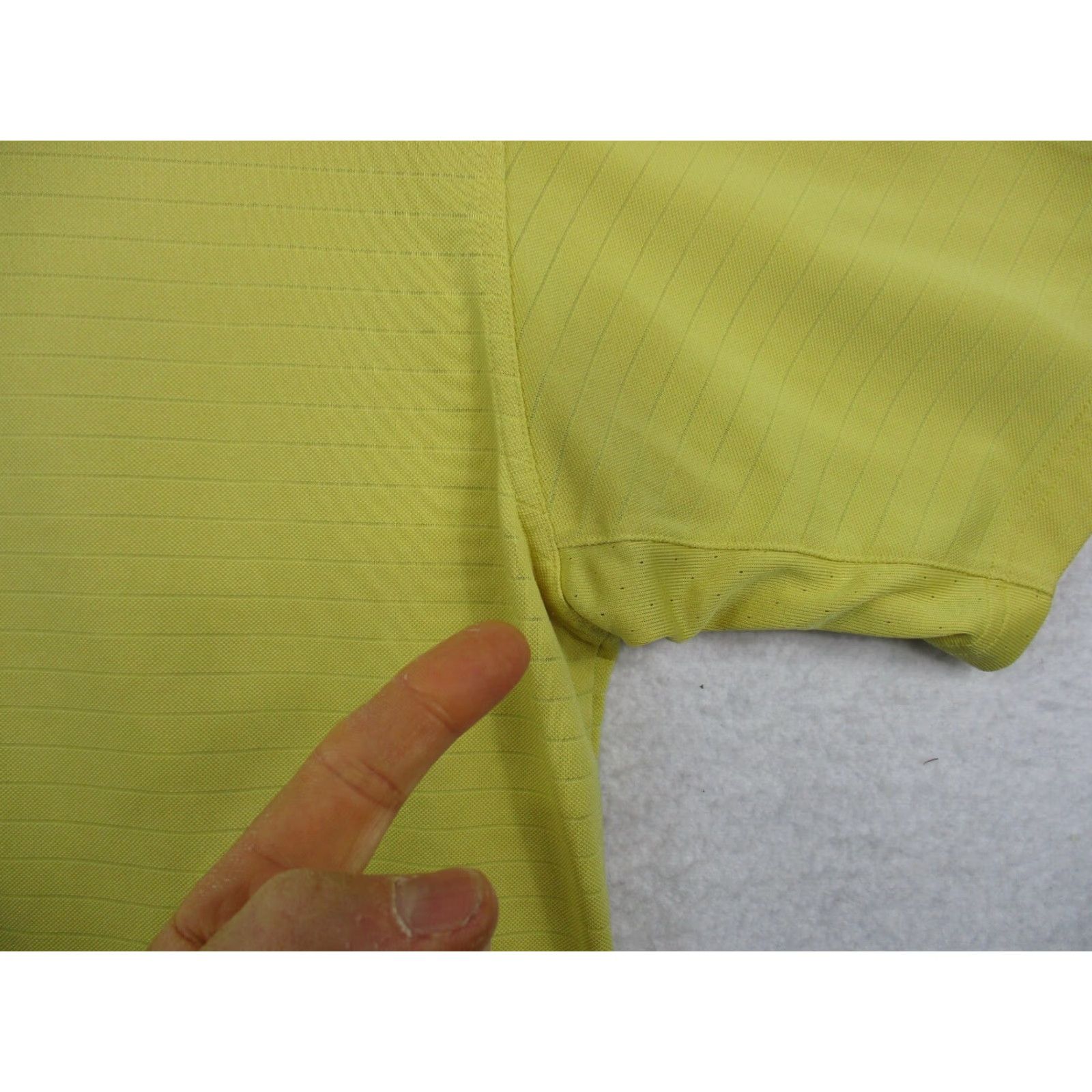 Adidas Adidas Climacool Polo Shirt - Large Mens Short Sleeve Yellow Golf Logo Shirt Size US L / EU 52-54 / 3 - 5 Thumbnail