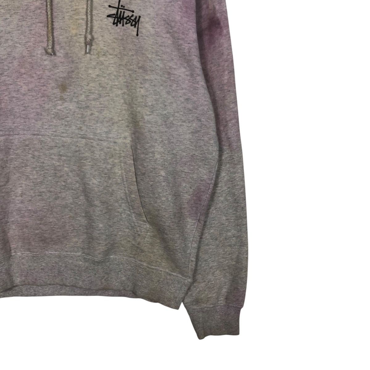Stussy 🔥VINTAGE HOODIE STUSSY BIG LOGO ACID WASH DISTRESSED DESIGN Size US M / EU 48-50 / 2 - 7 Thumbnail