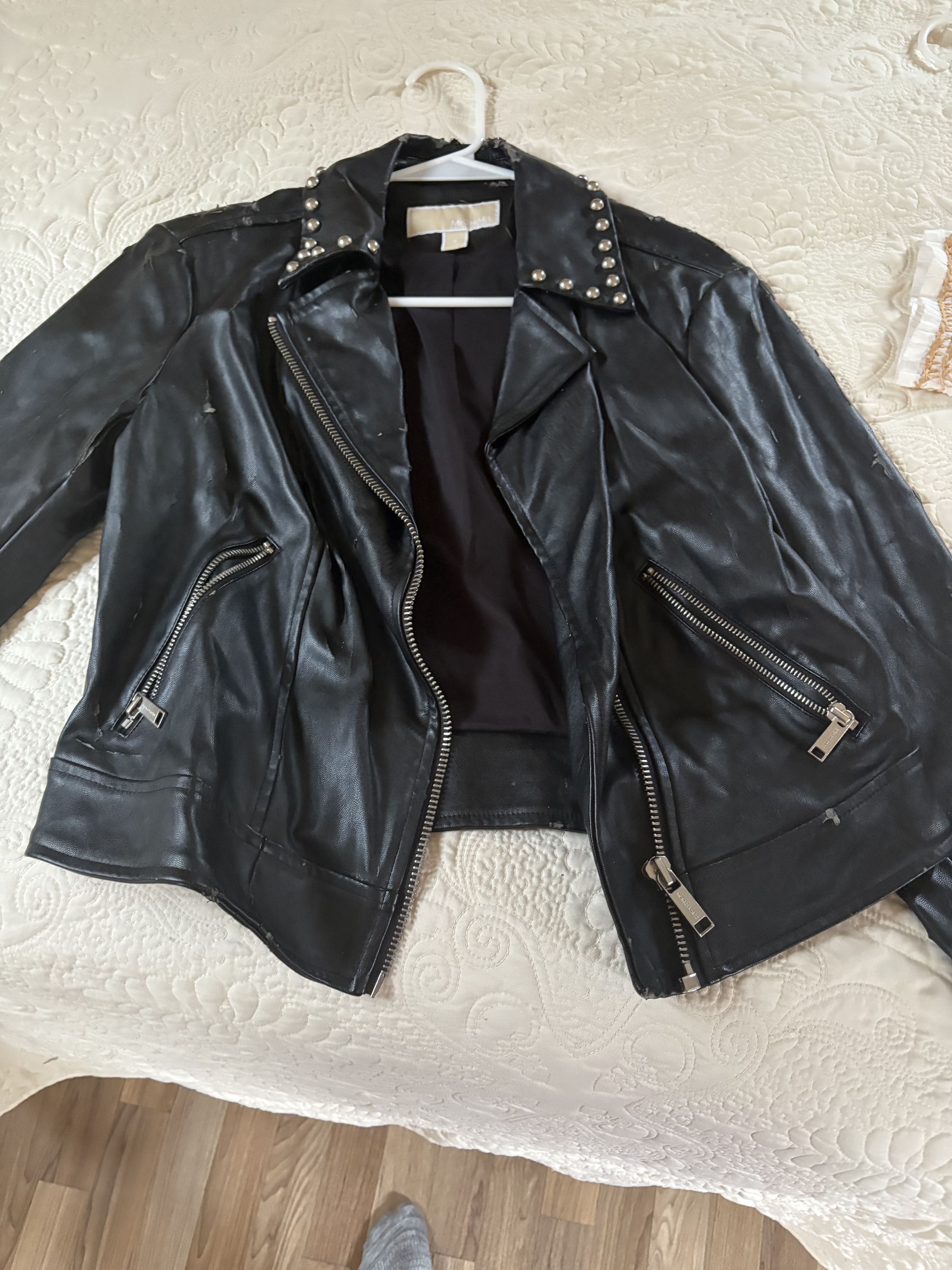 Michael Kors Michael Kors Leather Jacket Needs Some love Size S / US 4 / IT 40 - 2 Thumbnail