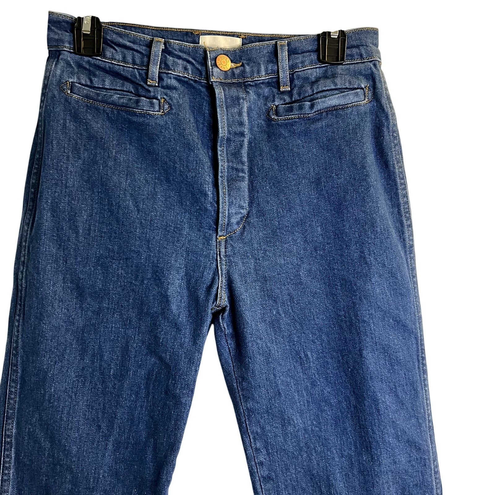 DOEN Doen Nikita Blue Jeans organic cotton size 28 sailor style Size 28" / US 6 / IT 42 - 3 Thumbnail