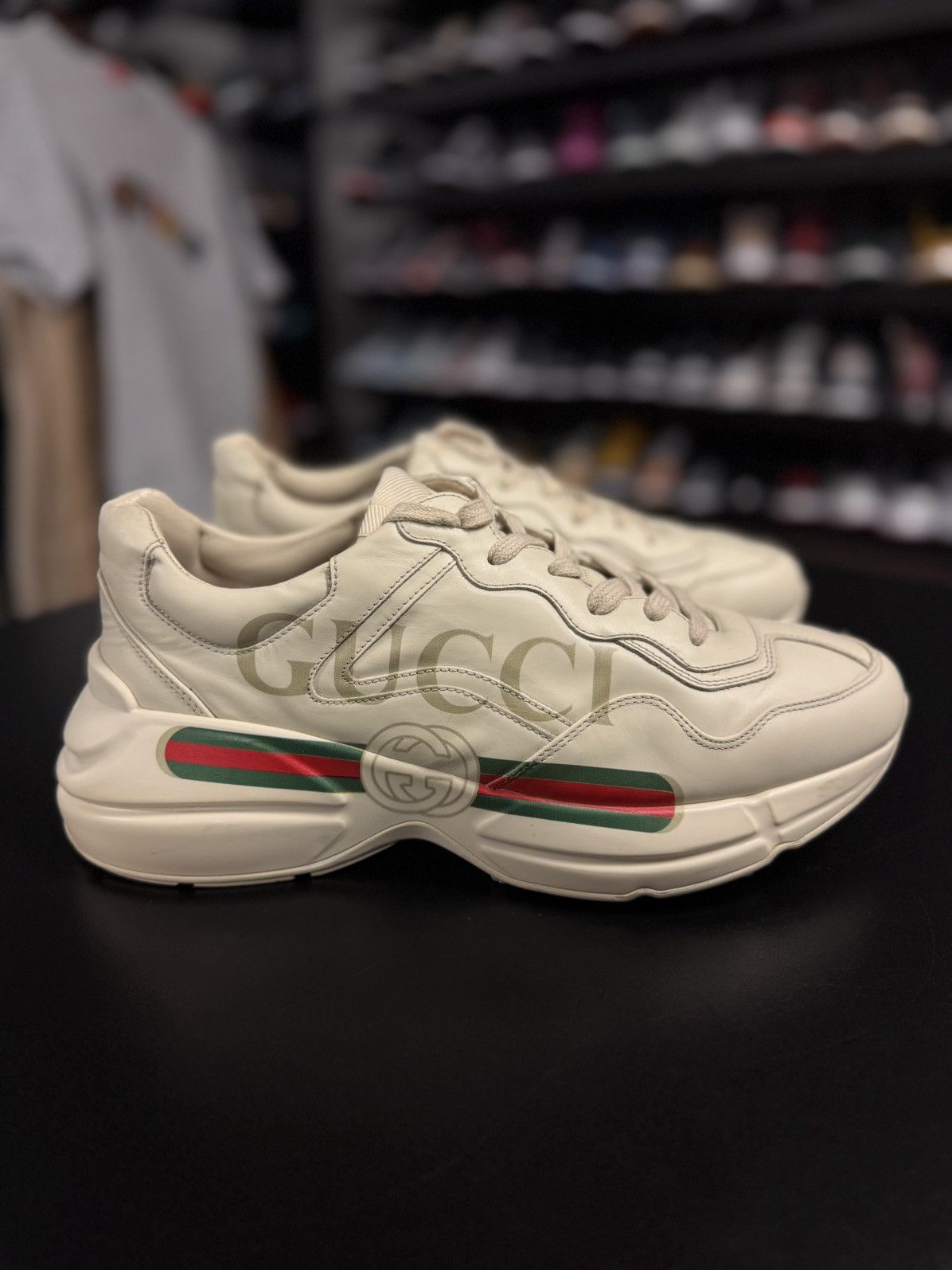 Gucci Gucci Classic Logo Rhyton Sneakers Size 8.5G/9M Size US 8.5 / EU 41-42 - 1 Thumbnail