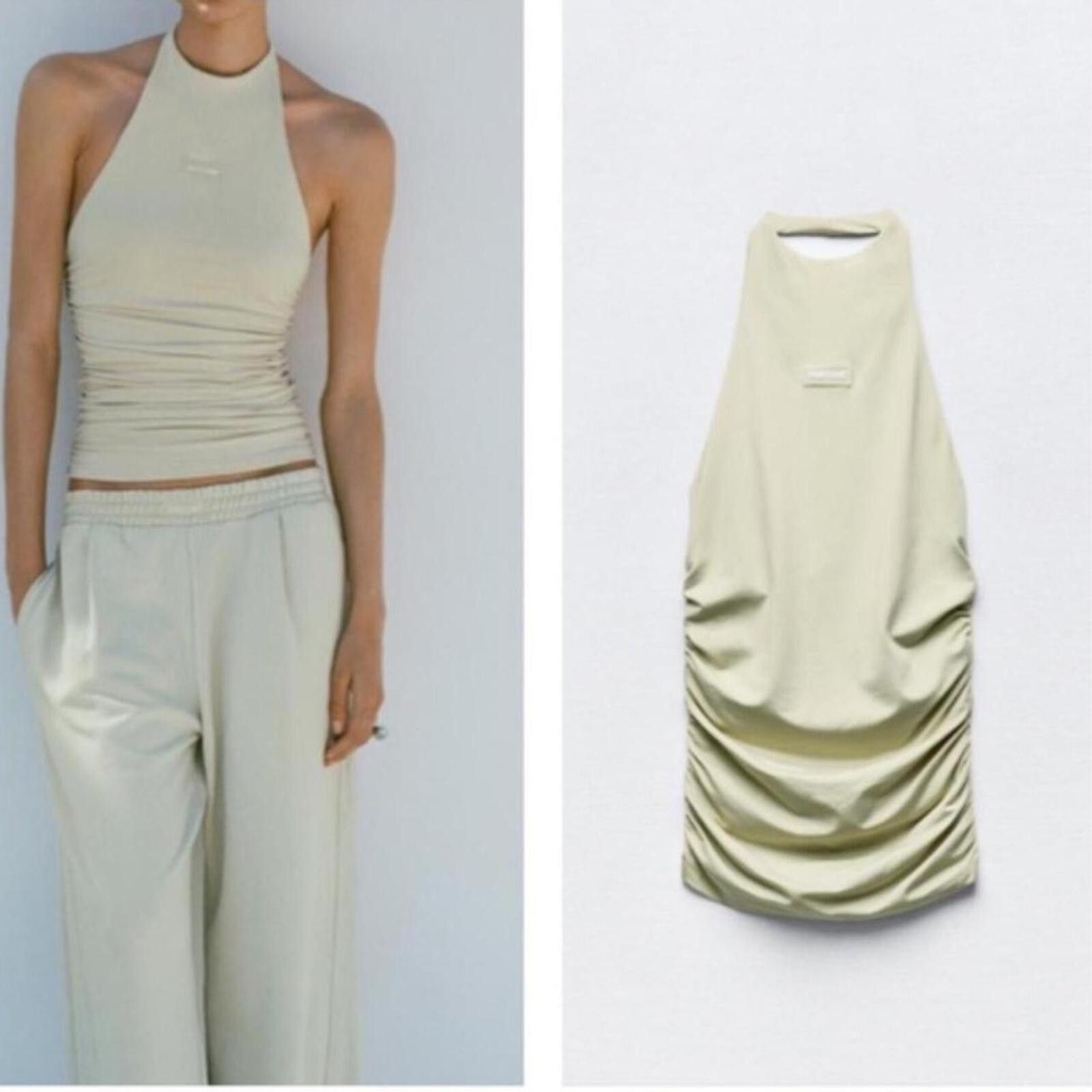 Zara Zara Pantone Draped Halter neck top and sweat set Size 28" / US 6 / IT 42 - 1 Thumbnail