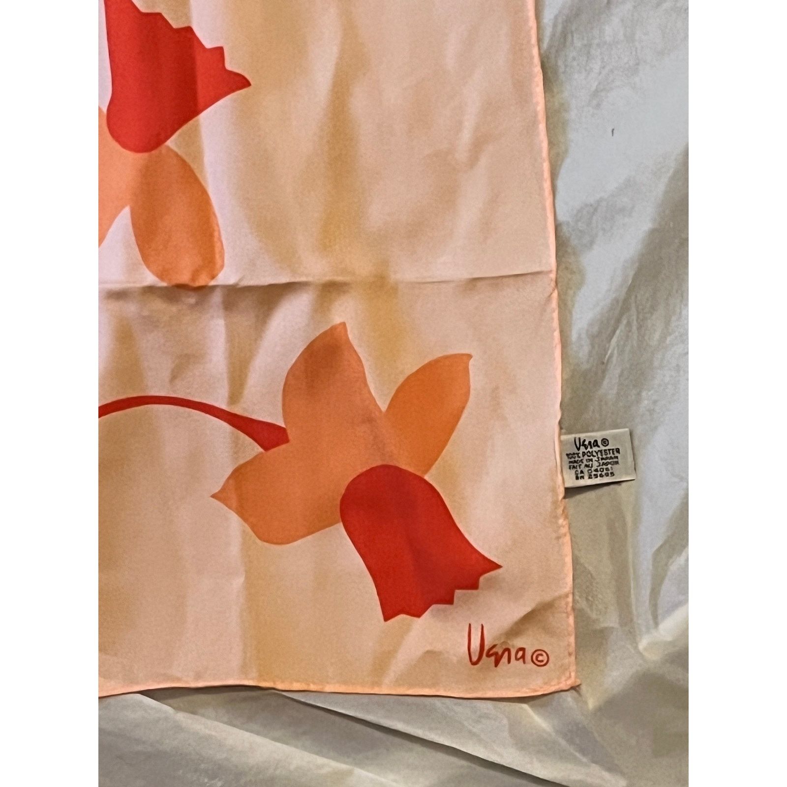 Other Vintage VERA Neumann Scarf ~ Daffodils ~ 10" x 45" Size ONE SIZE - 3 Thumbnail