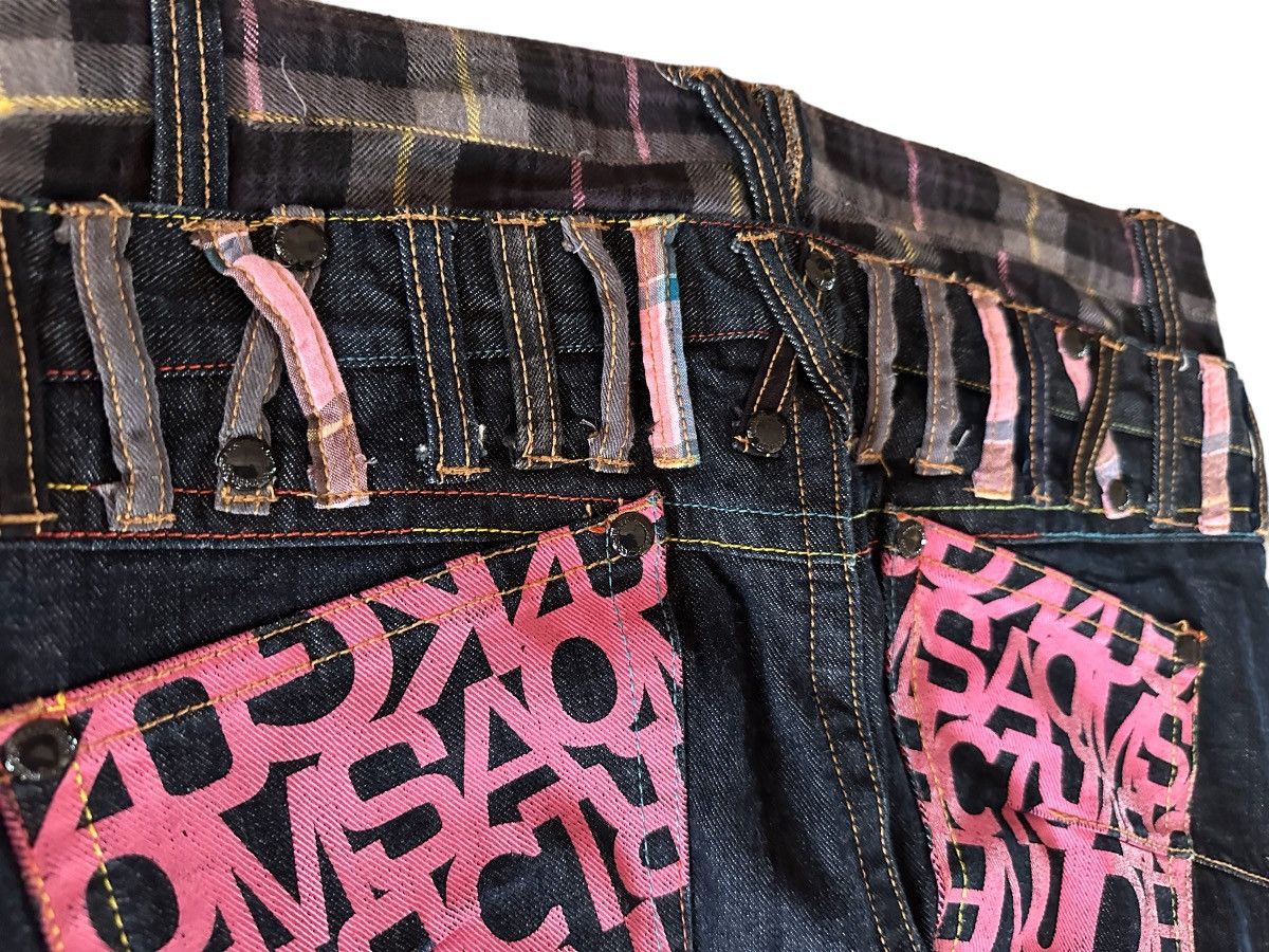Le Grande Bleu (L.G.B.) Double Waist Punk Zipper Denim Jeans Size US 31 - 6 Thumbnail