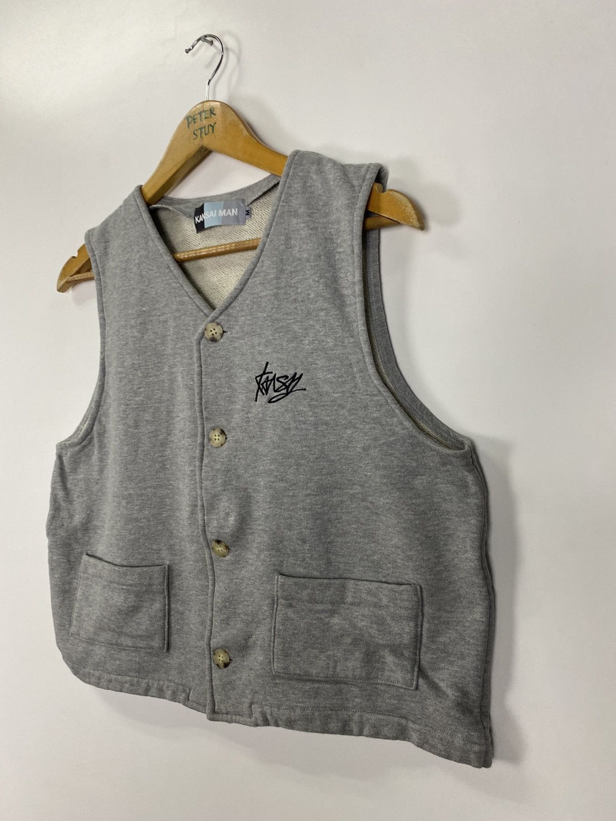 Designer × Kansai Yamamoto × Vintage Vintage Kansai Man sweat vest Size US M / EU 48-50 / 2 - 4 Thumbnail