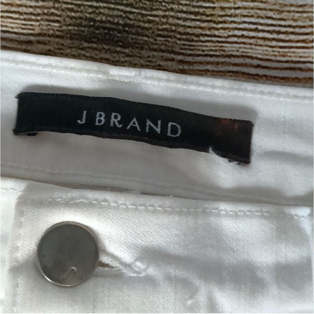 J Brand J brand white high rise rail jeans size 29 Size 30" / US 8 / IT 44 - 2 Thumbnail