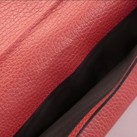 Gucci Charmy Red Leather Wallet