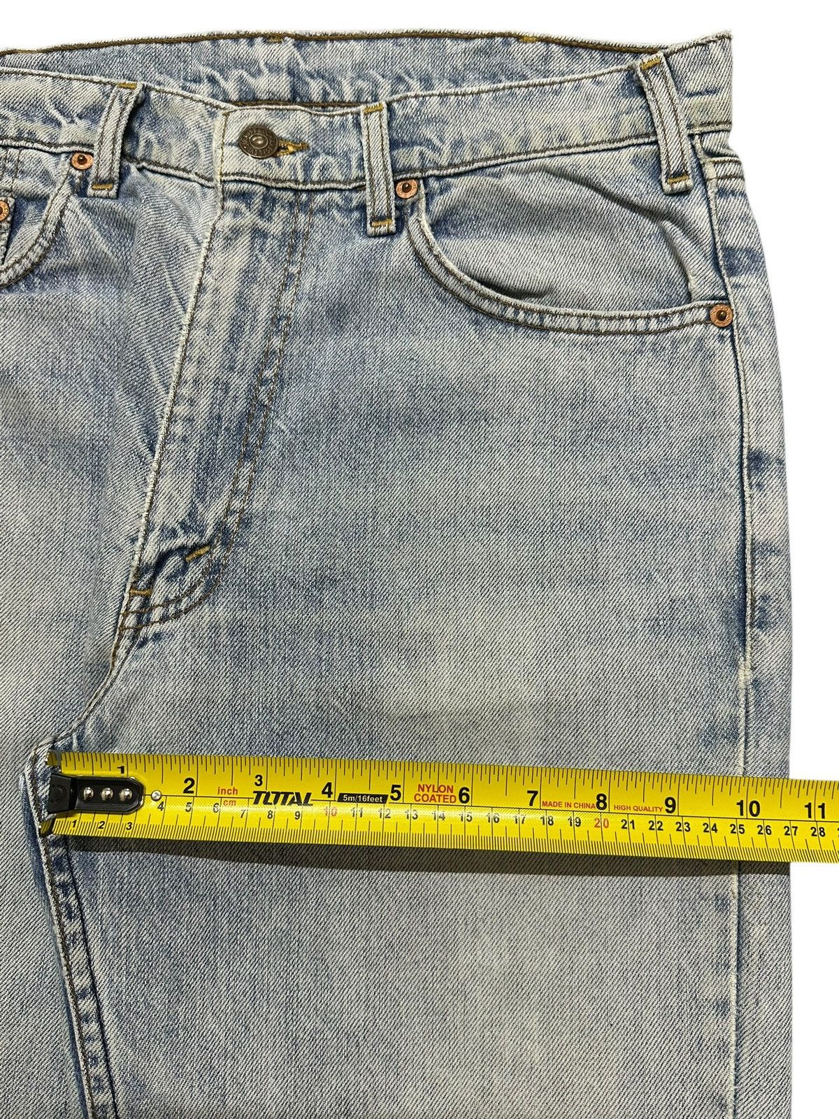 Levi's Vintage 90s Levis 503 Light Blue Faded Wash Distress Jeans Size US 31 - 15 Thumbnail