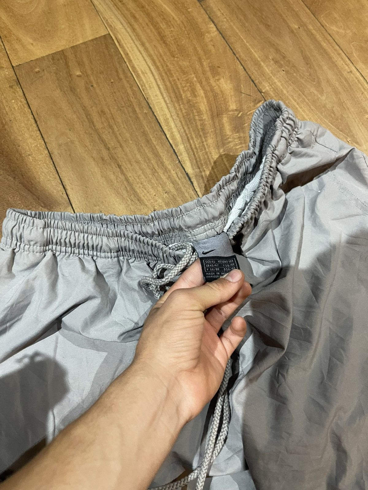 Nike Vintagr Nike Grey black Trackpants XL Sk8 Y2K baggy zipper Size US 38 / EU 54 - 2 Thumbnail