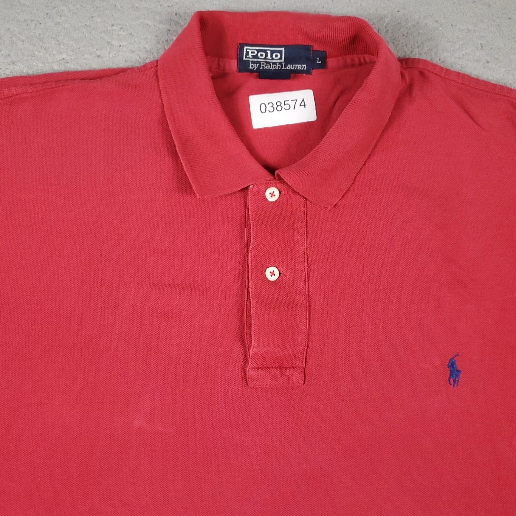 Ralph Lauren VINTAGE Ralph Lauren Polo Shirt Mens Large Red Pony Casual Short Sleeve Shirt Adult Large Red Polo Mens Size US L / EU 52-54 / 3 - 2 Thumbnail