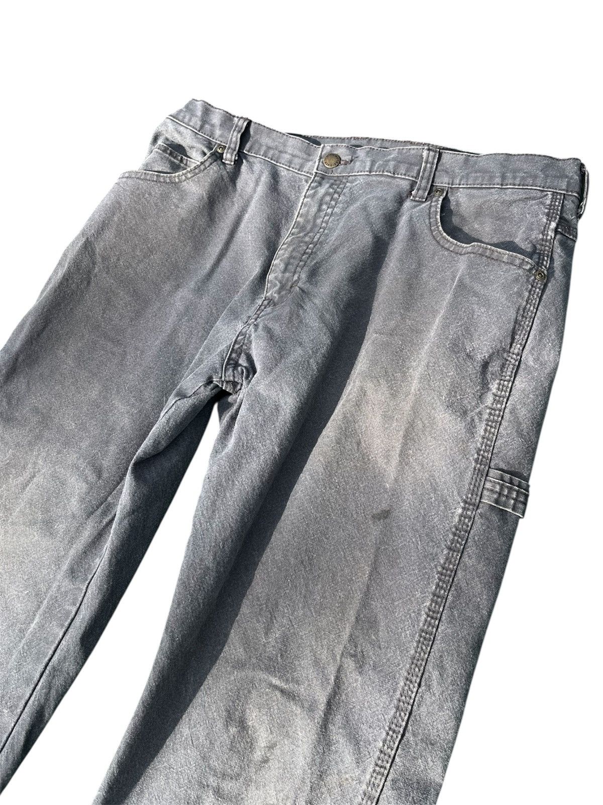 Dickies Vintage Y2K Dickies Grey Carpenter Pants Wide Leg Workwear Size US 34 / EU 50 - 8 Thumbnail