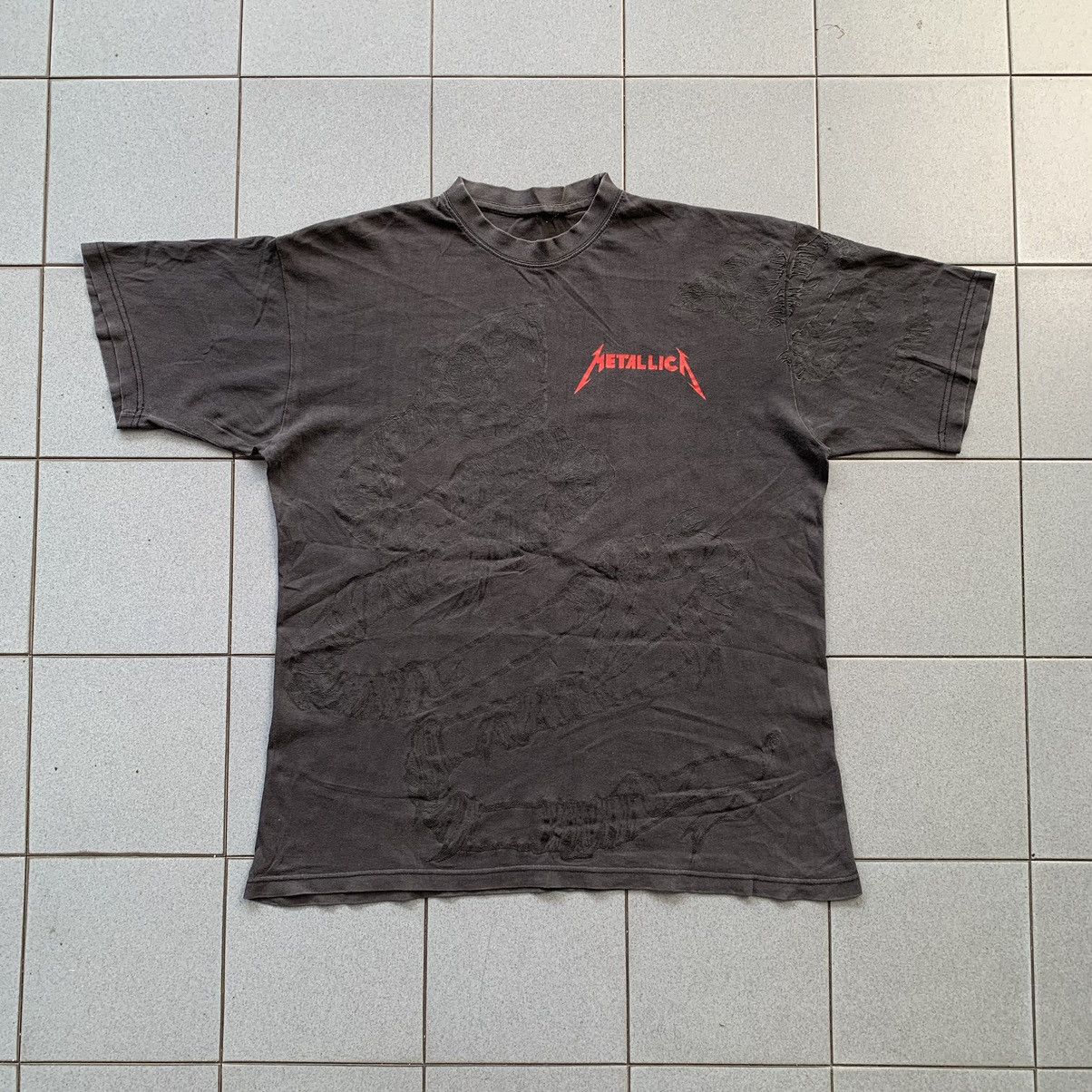 Band Tees × Metallica × Vintage Vintage Metallica 1992 Pushead Snake AOP Black Album Tee Size US L / EU 52-54 / 3 - 2 Thumbnail