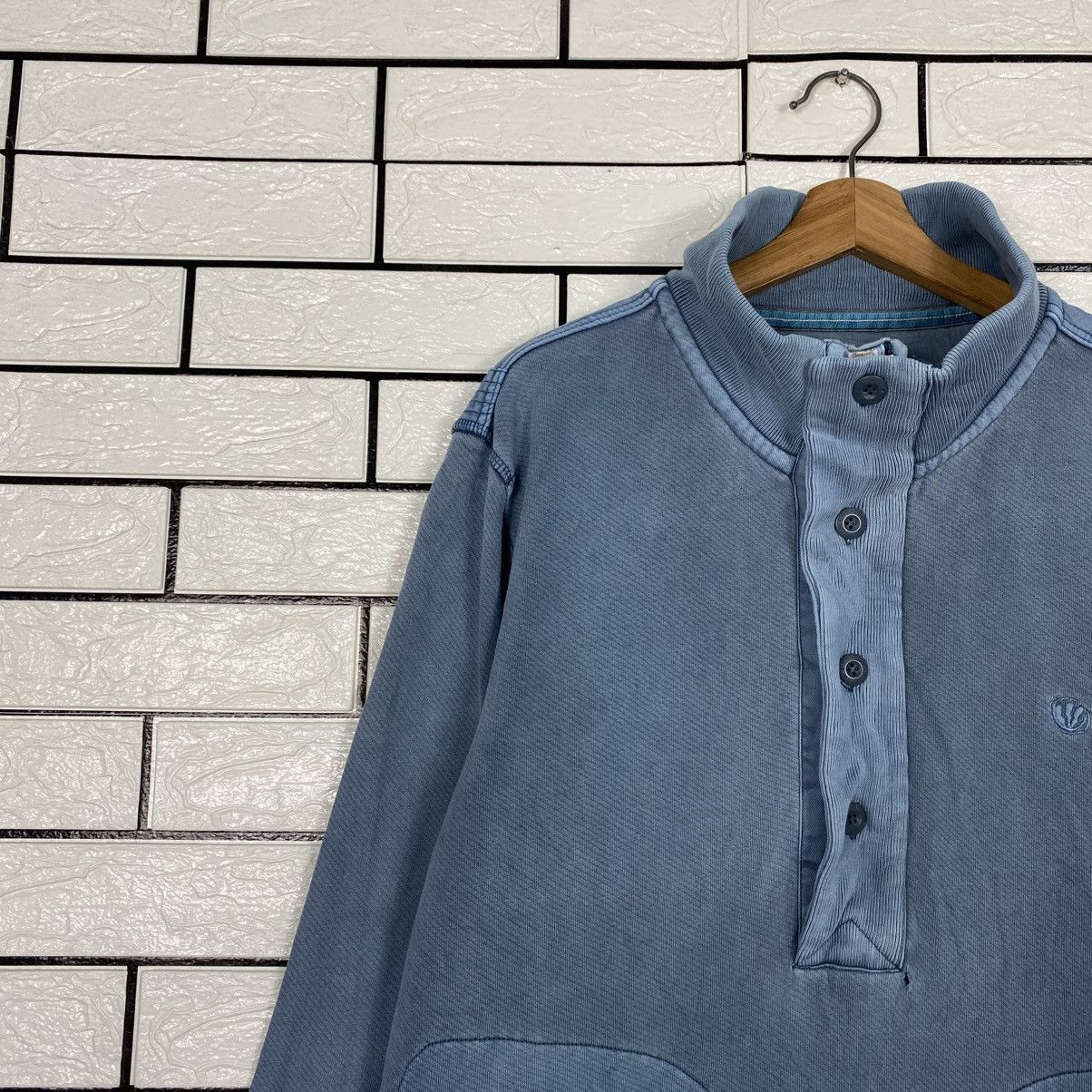 Japanese Brand Vintage Indigo Sweatshirt Half Button Fat Face Size US L / EU 52-54 / 3 - 8 Thumbnail