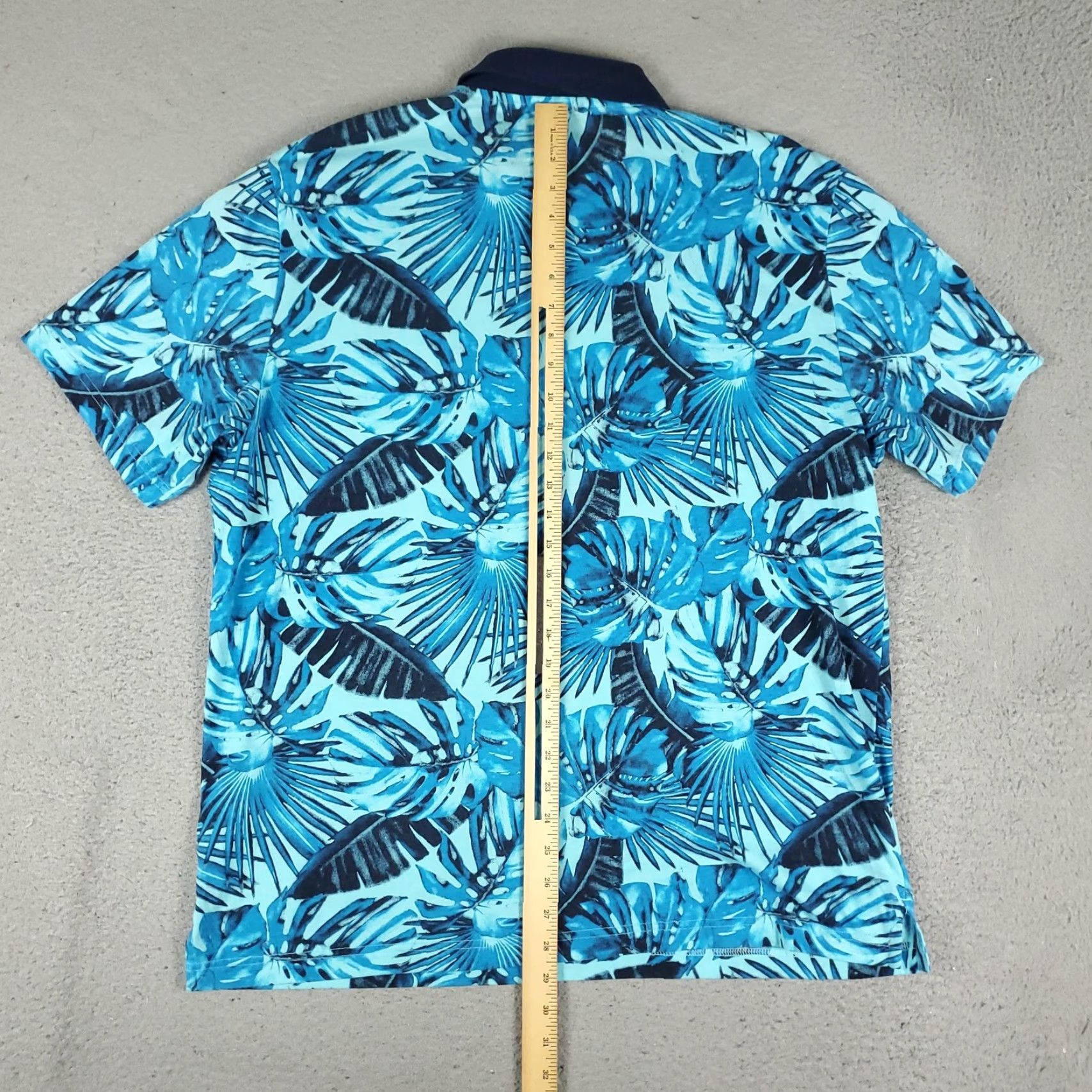 Vintage Attack Life Greg Norman Polo Shirt Mens XL Blue Floral Print Golf Casual Size US XL / EU 56 / 4 - 3 Thumbnail