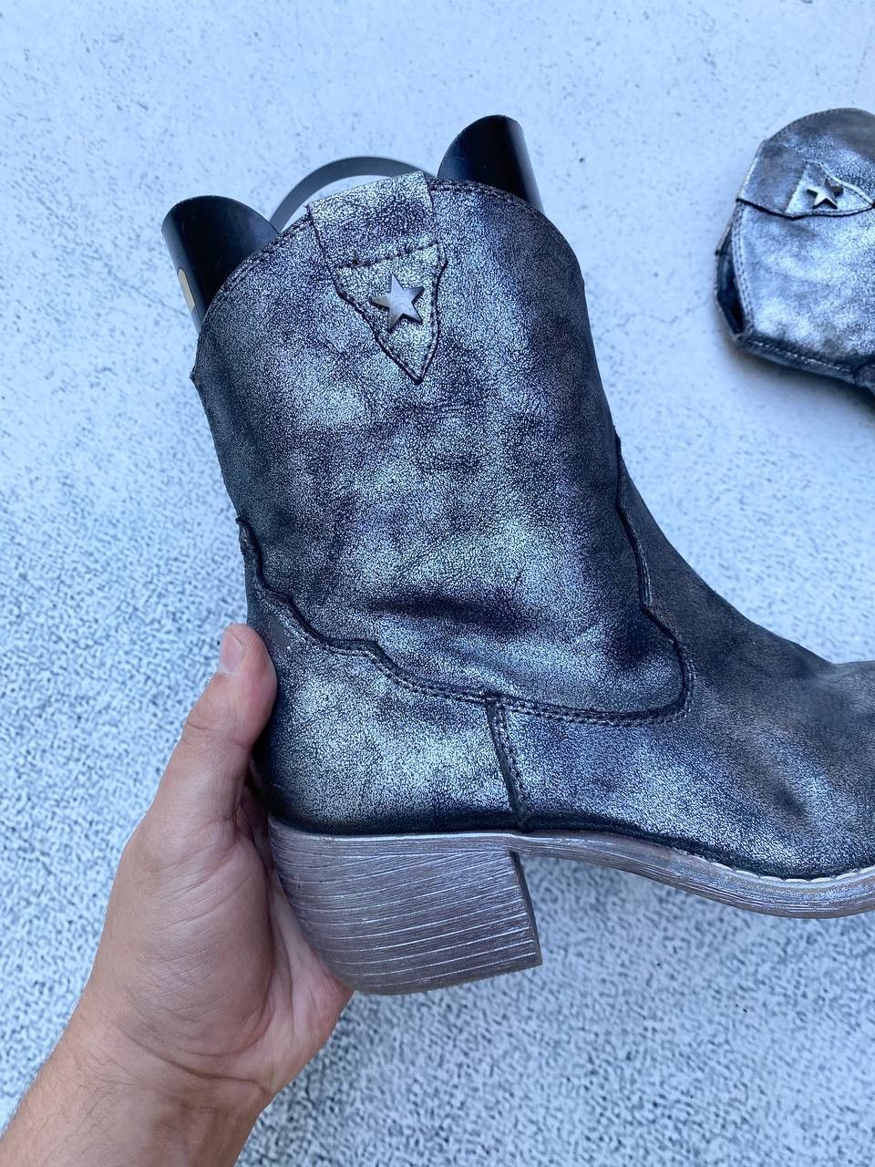 If Six Was Nine Vintage As 98 Rick Owens style Faded Cowboy Biker High Boots Size US 6 / EU 39 - 4 Thumbnail