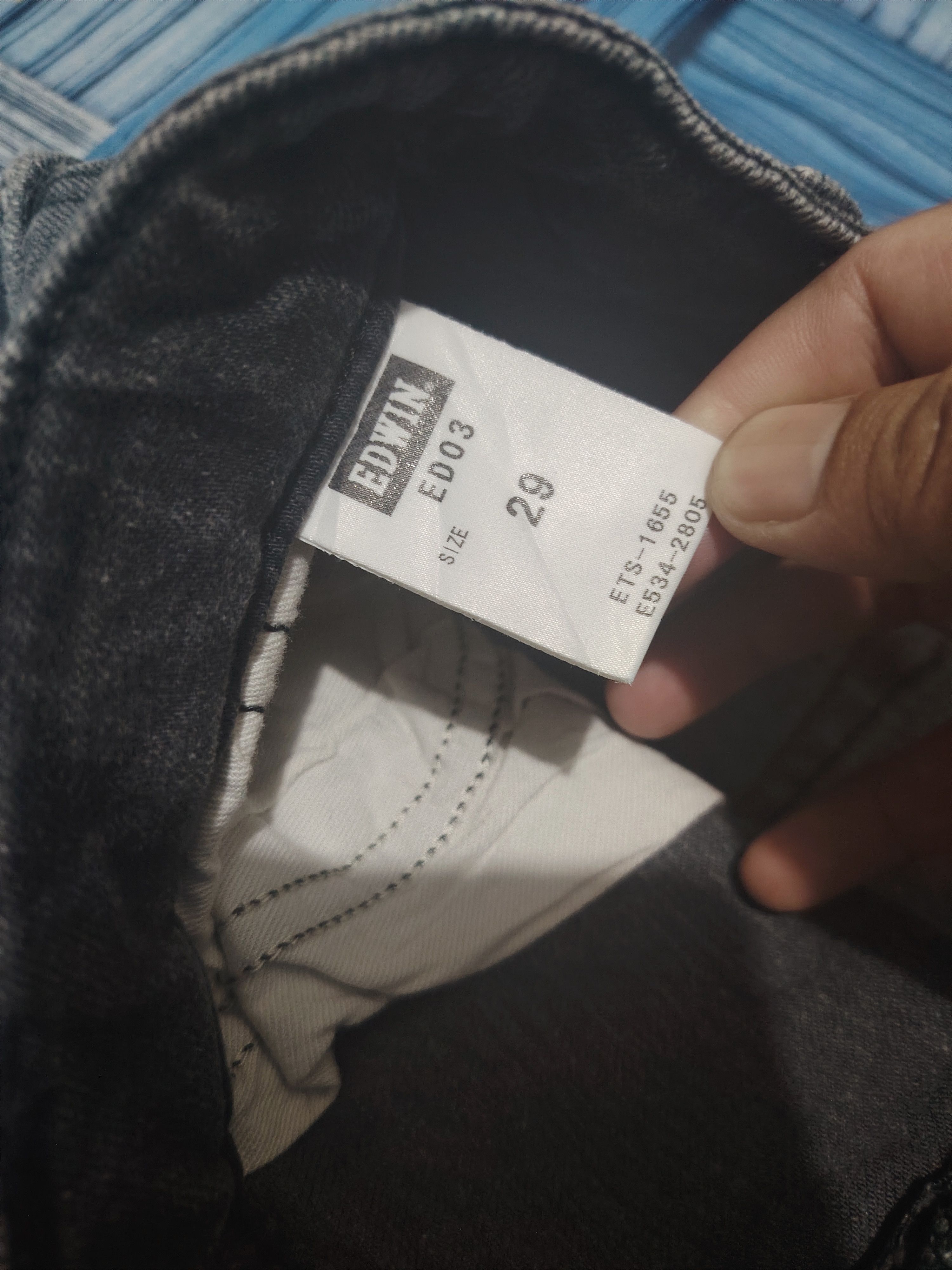 If Six Was Nine Japanese Edwin stretch Distressed Jeans Size US 31 - 14 Thumbnail