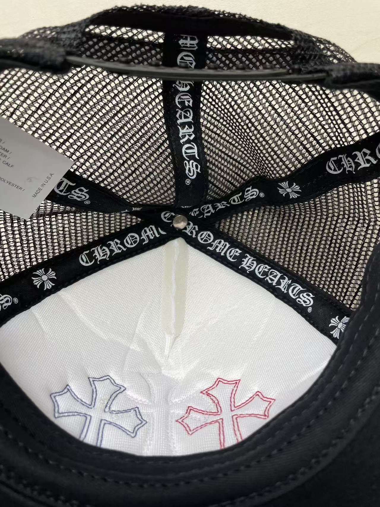 Chrome Hearts Chrome Hearts Multi Triple Leather Cross Trucker Cap Size ONE SIZE - 9 Thumbnail