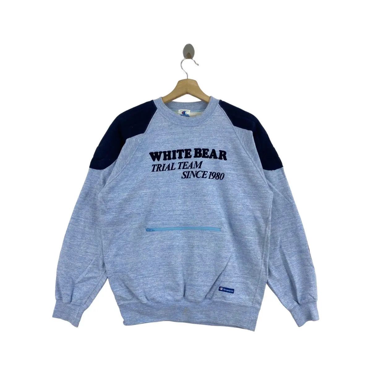 Champion Vtg 90’ CHAMPION USA WHITE BEAR Trial Team Sweatshirt Logo Size US L / EU 52-54 / 3 - 1 Thumbnail
