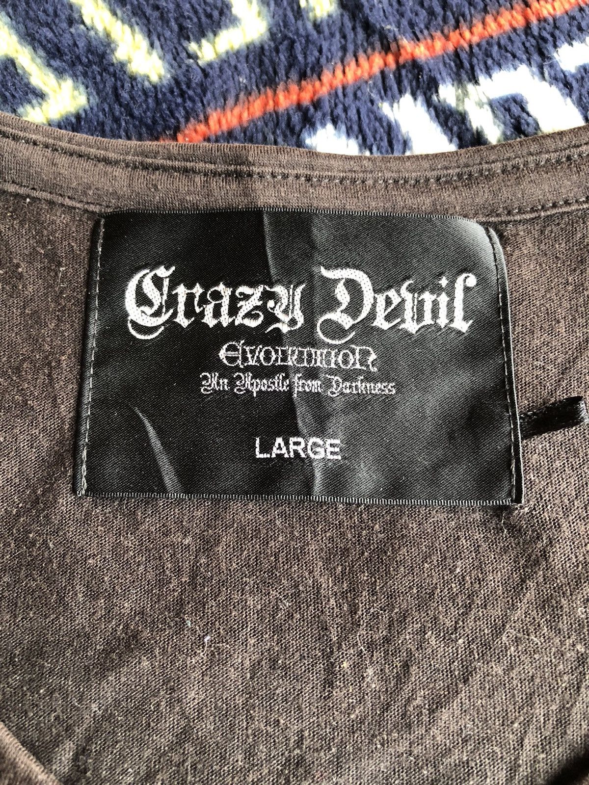 Japanese Brand Vintage Crazy Devil Evolution Japanese Punk Shirt Tee Size L / US 10 / IT 46 - 9 Thumbnail