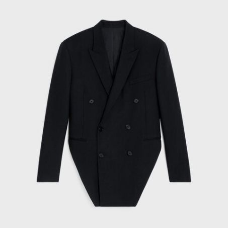Celine o1bcso1str0125 Double-Breasted Suit in Black Size US M / EU 48-50 / 2 - 1 Preview