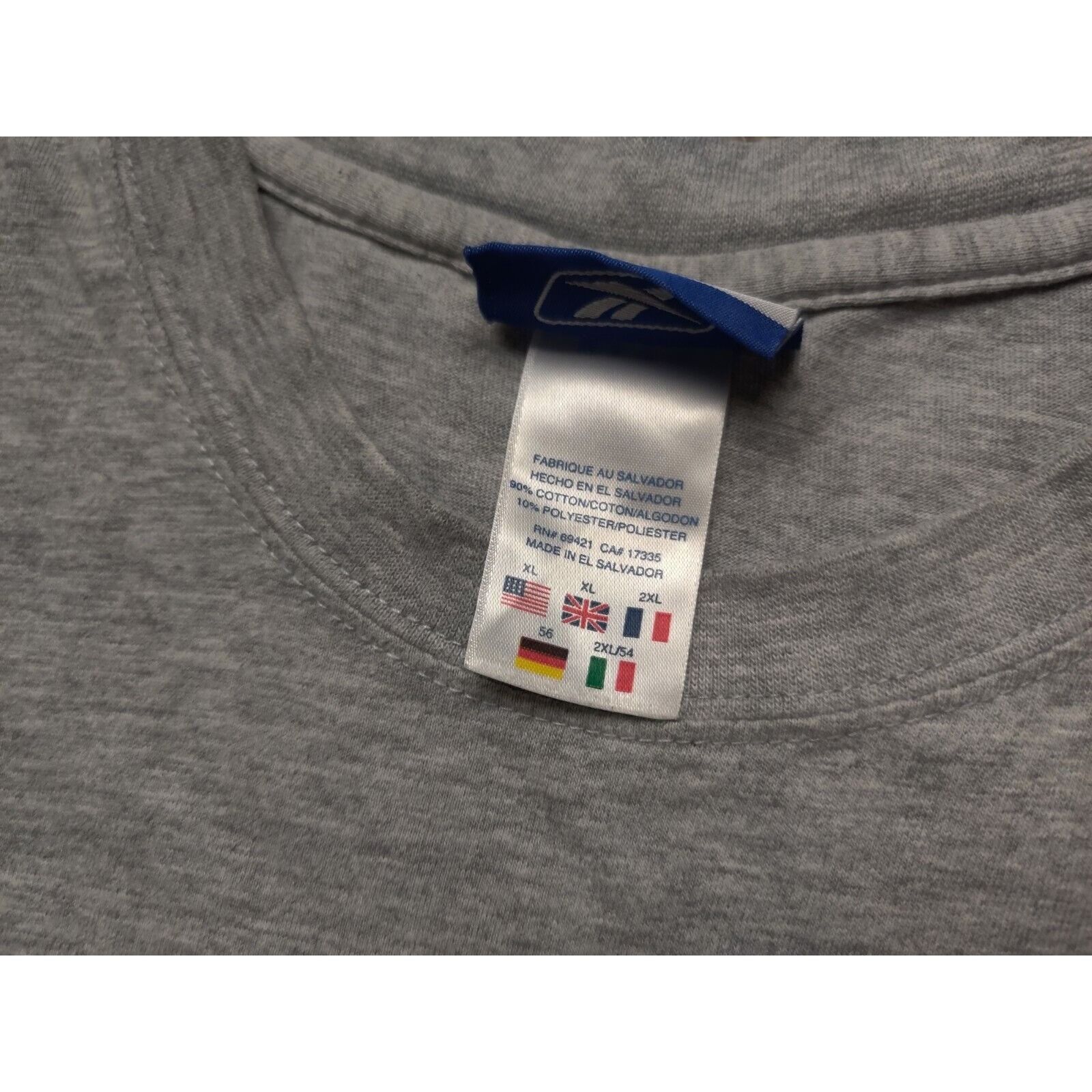 Reebok Reebok Shirt Adult Mens XL Solid Gray Embroidered Logo Size US XL / EU 56 / 4 - 4 Thumbnail