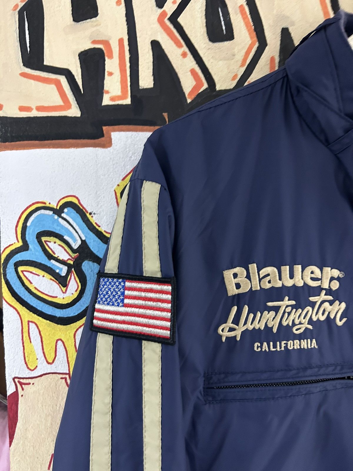 Eddie Bauer American Blauer Motorcycle Jacket Size US L / EU 52-54 / 3 - 4 Thumbnail