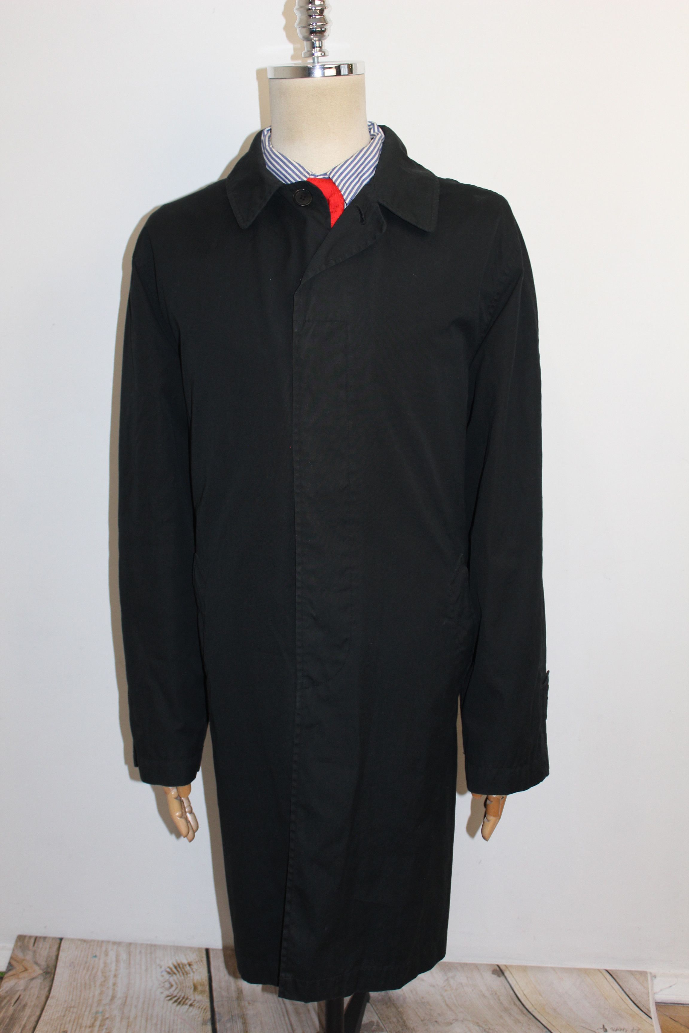 Polo Ralph Lauren Men's RALPH LAUREN POLO Vintage Black Trench Coat Jacket Size US L / EU 52-54 / 3 - 1 Thumbnail