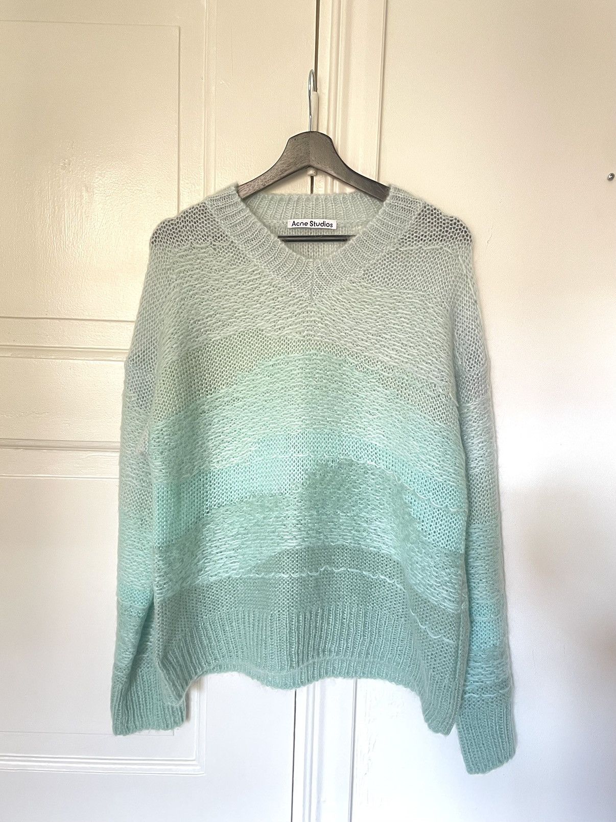 Acne Studios Acne Studios blue gradient new collection mohair sweater Size US M / EU 48-50 / 2 - 1 Thumbnail