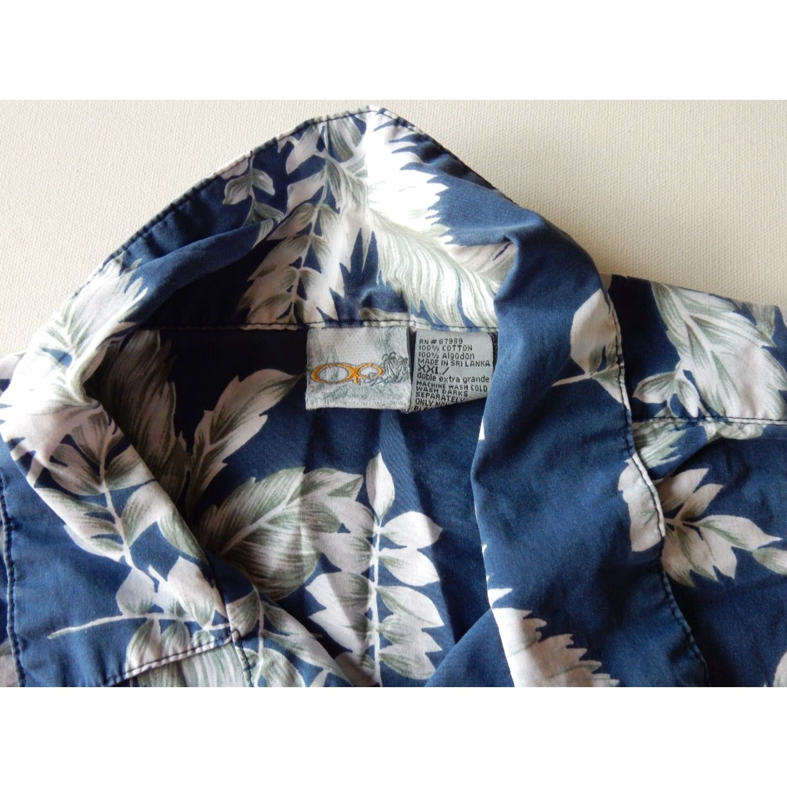 Ocean Pacific VINTAGE Ocean Pacific Men's Hawaiian Shirt Short Sleeve Floral 2XL Blue Summer Weekend Beach Size US XXL / EU 58 / 5 - 4 Thumbnail