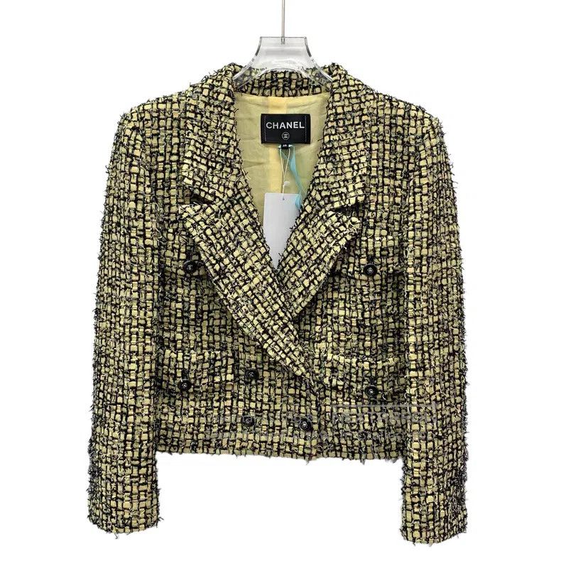 Chanel Chanel 22P colour-blocked lapel double-breasted long-sleev Size XS / US 0-2 / IT 36-38 - 1 Thumbnail