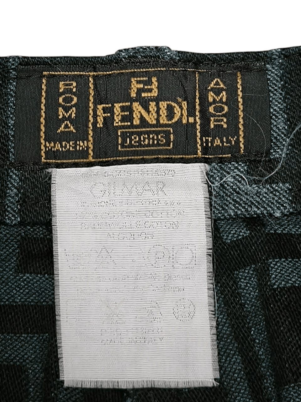 Fendi Vintage FENDI Zucca Monograms grey Black FF Logo Pants Jeans Size 26" / US 2 / IT 38 - 9 Thumbnail