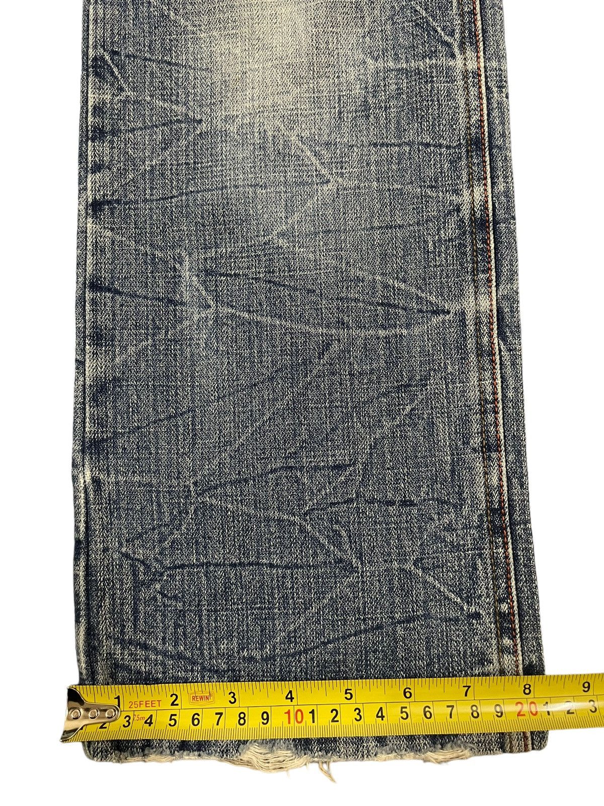 Hysteric Glamour Vintage Japanese Brand Blue Wash Distressed Style Jeans Size US 30 / EU 46 - 15 Thumbnail