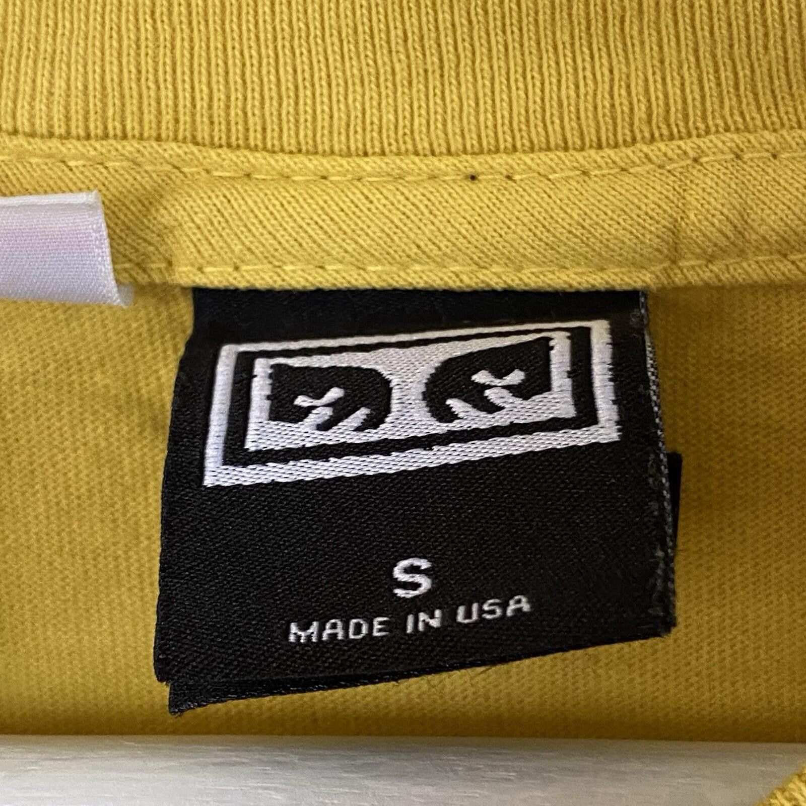 Obey Obey No One Graphic T-shirt Men Size M Mustard Short Sleeve Size US S / EU 44-46 / 1 - 5 Thumbnail