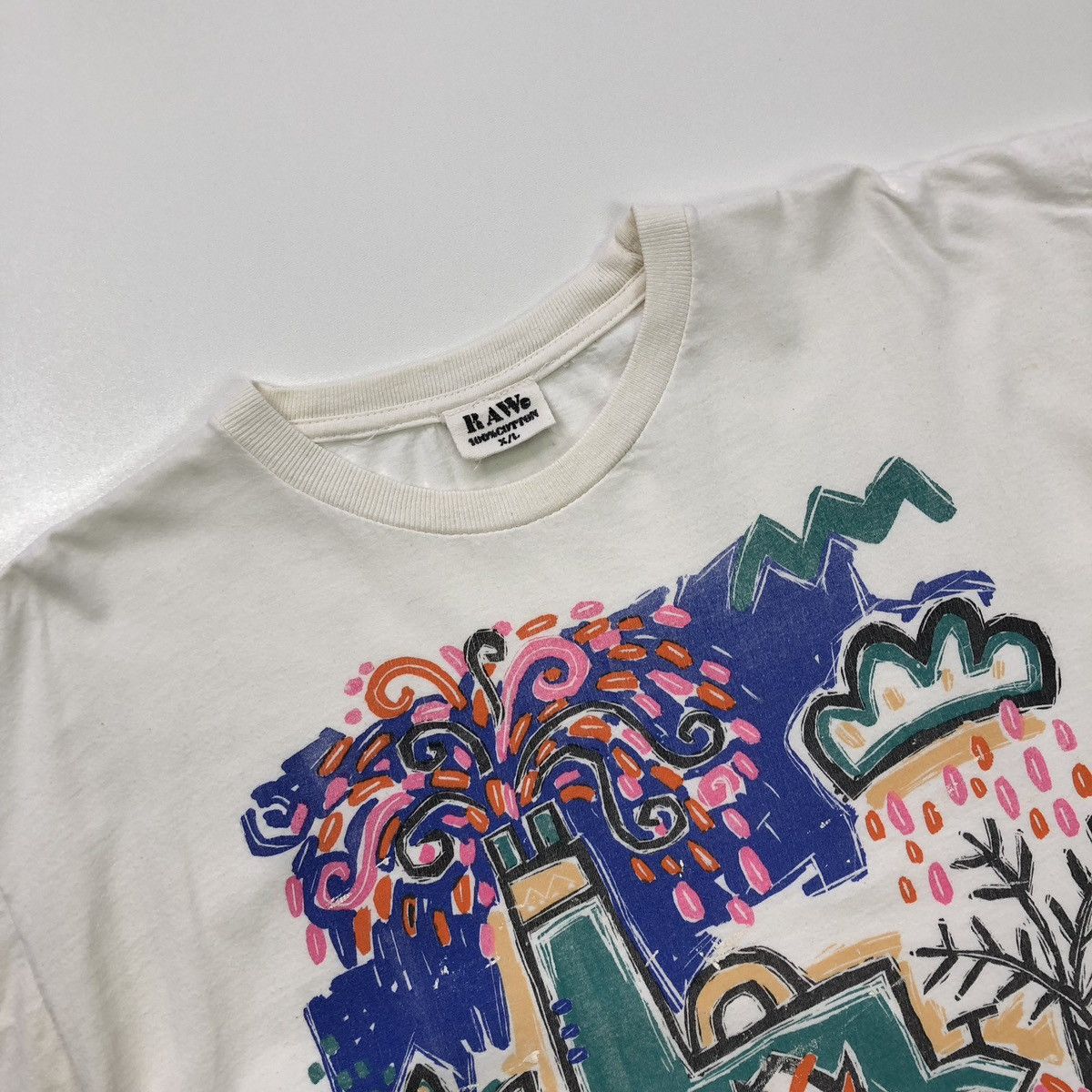 Vintage RAW GreenPeace 90’s Ban The Burn Printed Vintage T-Shirt Size US XL / EU 56 / 4 - 2 Thumbnail