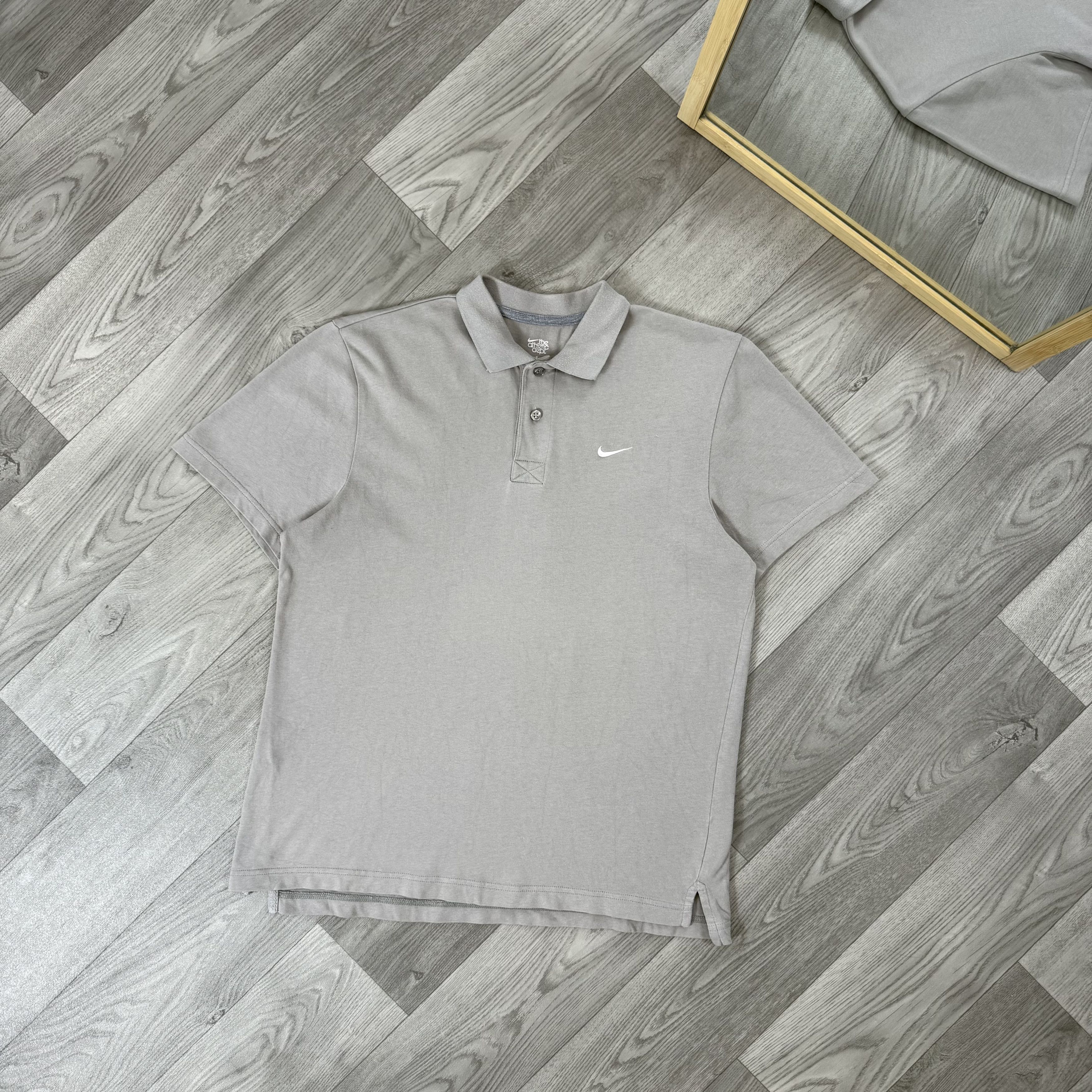 Nike Vintage Nike Grey Polo Tee Shirt M Size US M / EU 48-50 / 2 - 1 Thumbnail