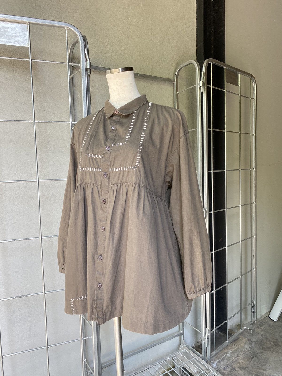 Ne-Net Né-net Bella Brown Embroidered Top Size XS / US 0-2 / IT 36-38 - 19 Thumbnail