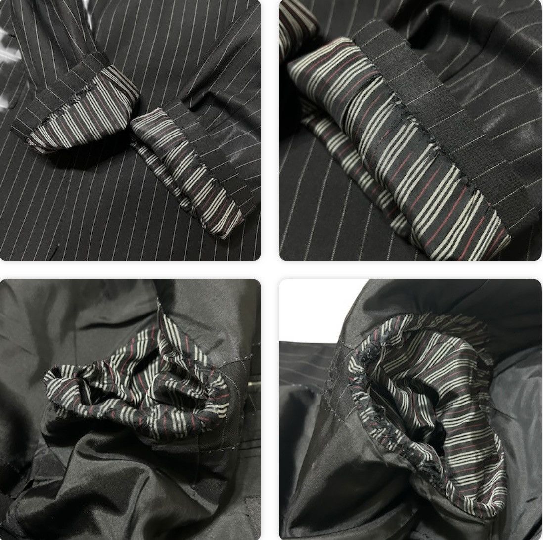 Burberry 441 00s Burberry black label suit men set up Japan dark gray Size 38R - 7 Thumbnail