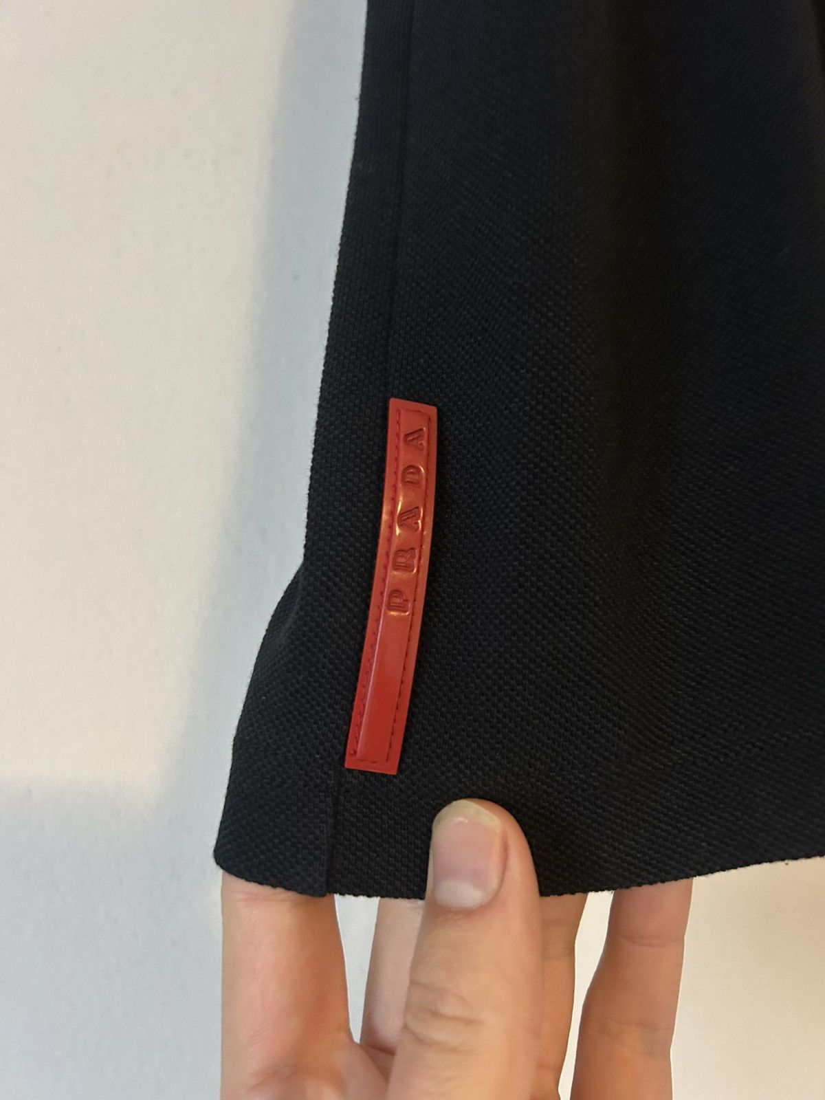 Prada Prada Linea Rossa Polo Shirt XS Black with Zip Pocket Detail Size US XS / EU 42 / 0 - 10 Thumbnail