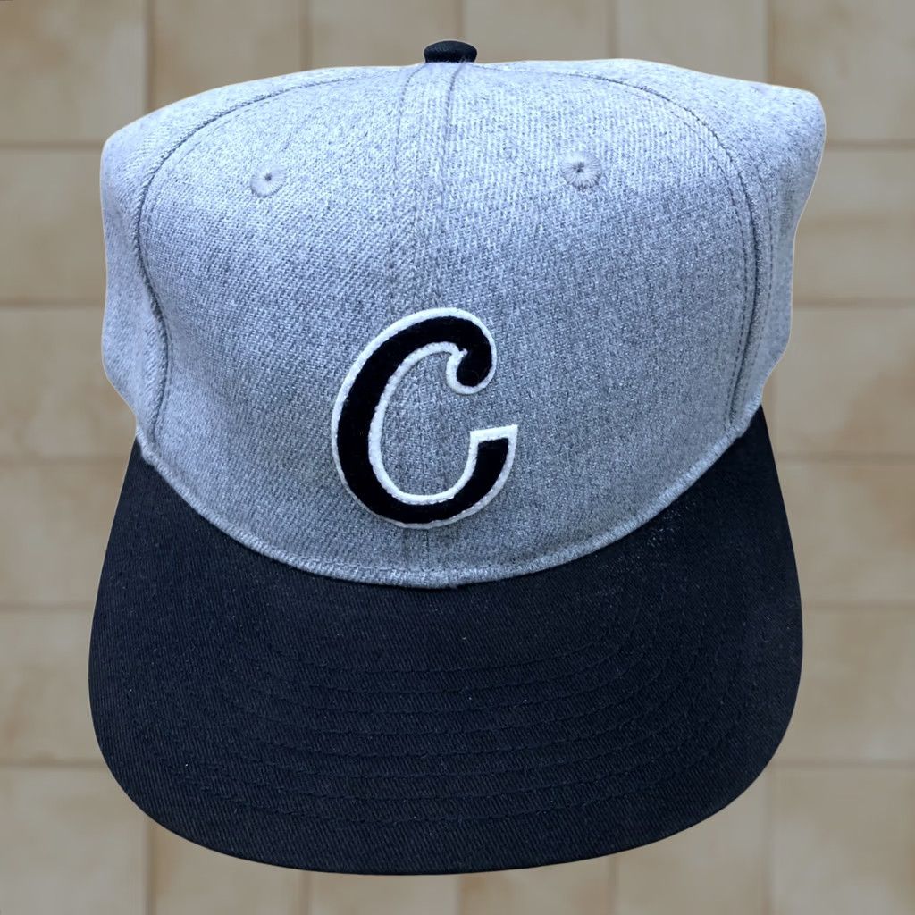 H&M H&M C Letter Logo Snapback Hat Mens One Size Grey Adjustable Cap Size ONE SIZE - 1 Thumbnail