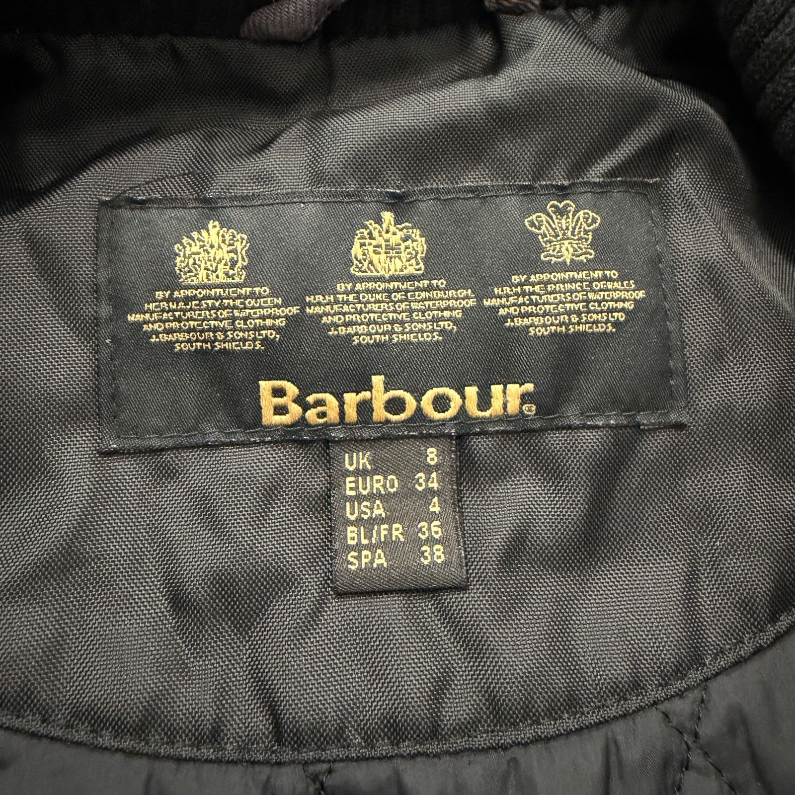 Barbour Barbour Brenin Parka Jacket Women's 8 Black Hooded Wax Size M / US 6-8 / IT 42-44 - 9 Thumbnail