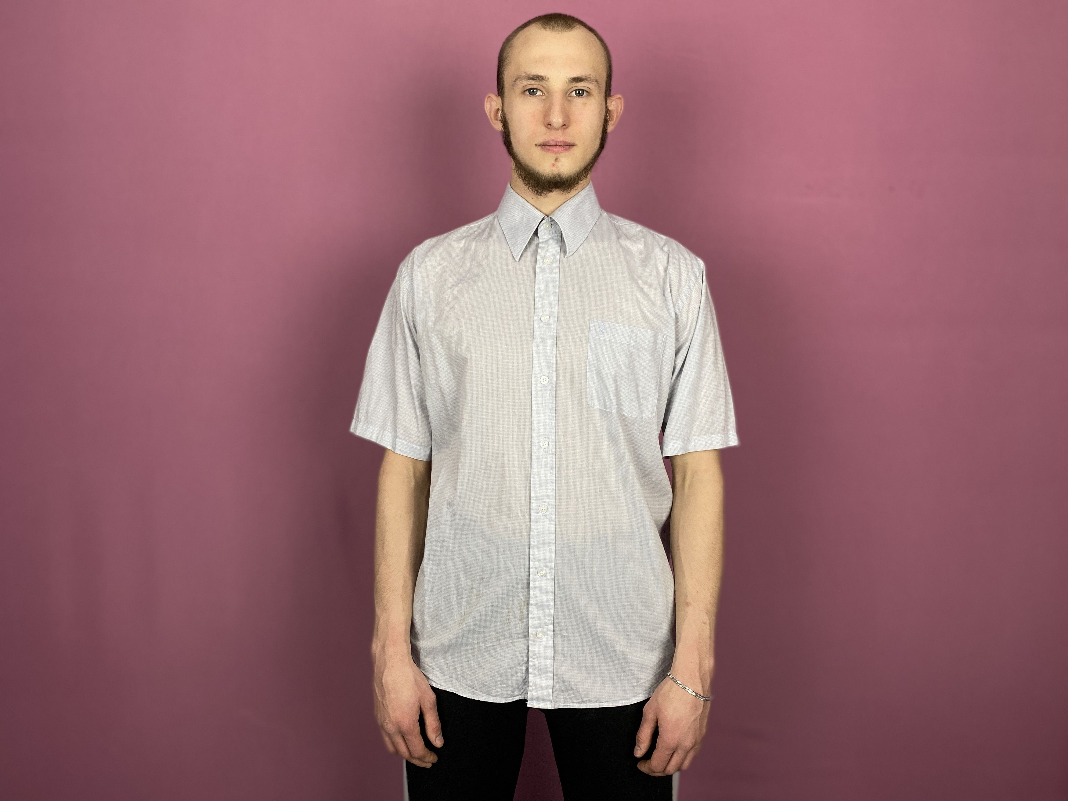 Yves Saint Laurent Yves Saint Laurent Vintage Men's Short Sleeve Shirt - XL Size US XL / EU 56 / 4 - 4 Thumbnail