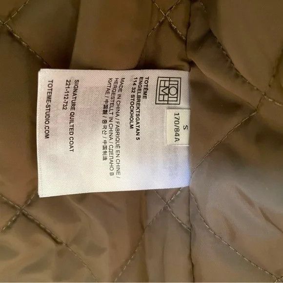 Toteme TOTÊME Signature Quilted Coat Size S / US 4 / IT 40 - 6 Thumbnail