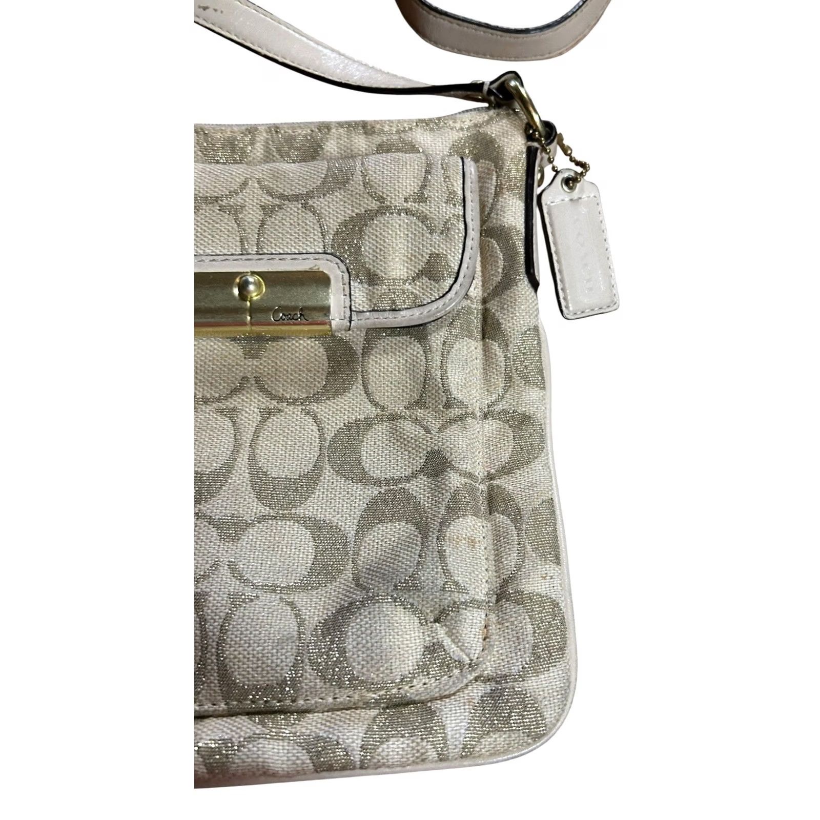 Coach VINTAGE COACH KRISTIN SIGNATURE SWINGPACK CROSSBODY HANDBAG PURSE Size ONE SIZE - 4 Thumbnail