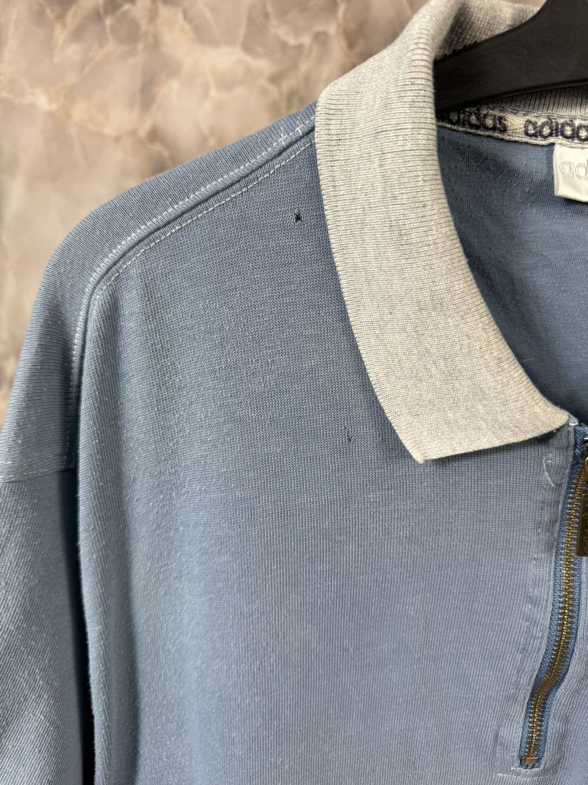 Vintage Vintage Adidas 90s 1/3 Zip Polo tee Size US L / EU 52-54 / 3 - 5 Thumbnail