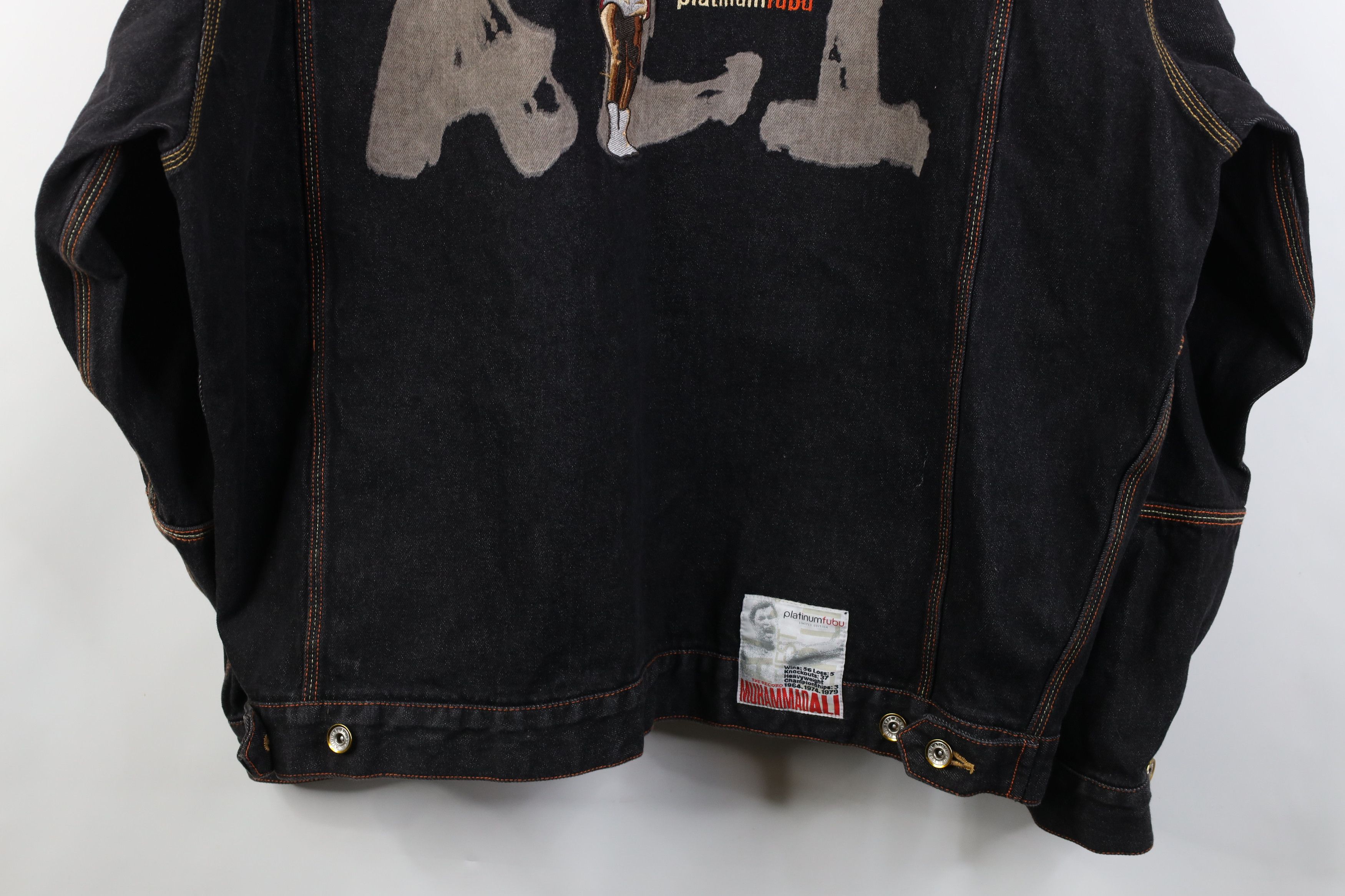 Fubu Vintage 90s Y2K FUBU Muhammad Ali Boxing Trucker Jacket Size US XXL / EU 58 / 5 - 16 Thumbnail