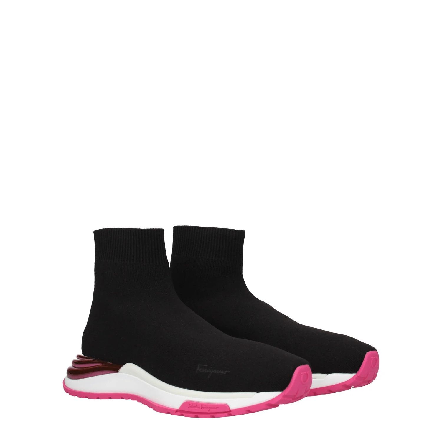 Salvatore Ferragamo ob1o1e1224 Fabric Sneakers in Black Size US 5.5 / IT 35.5 - 2 Thumbnail