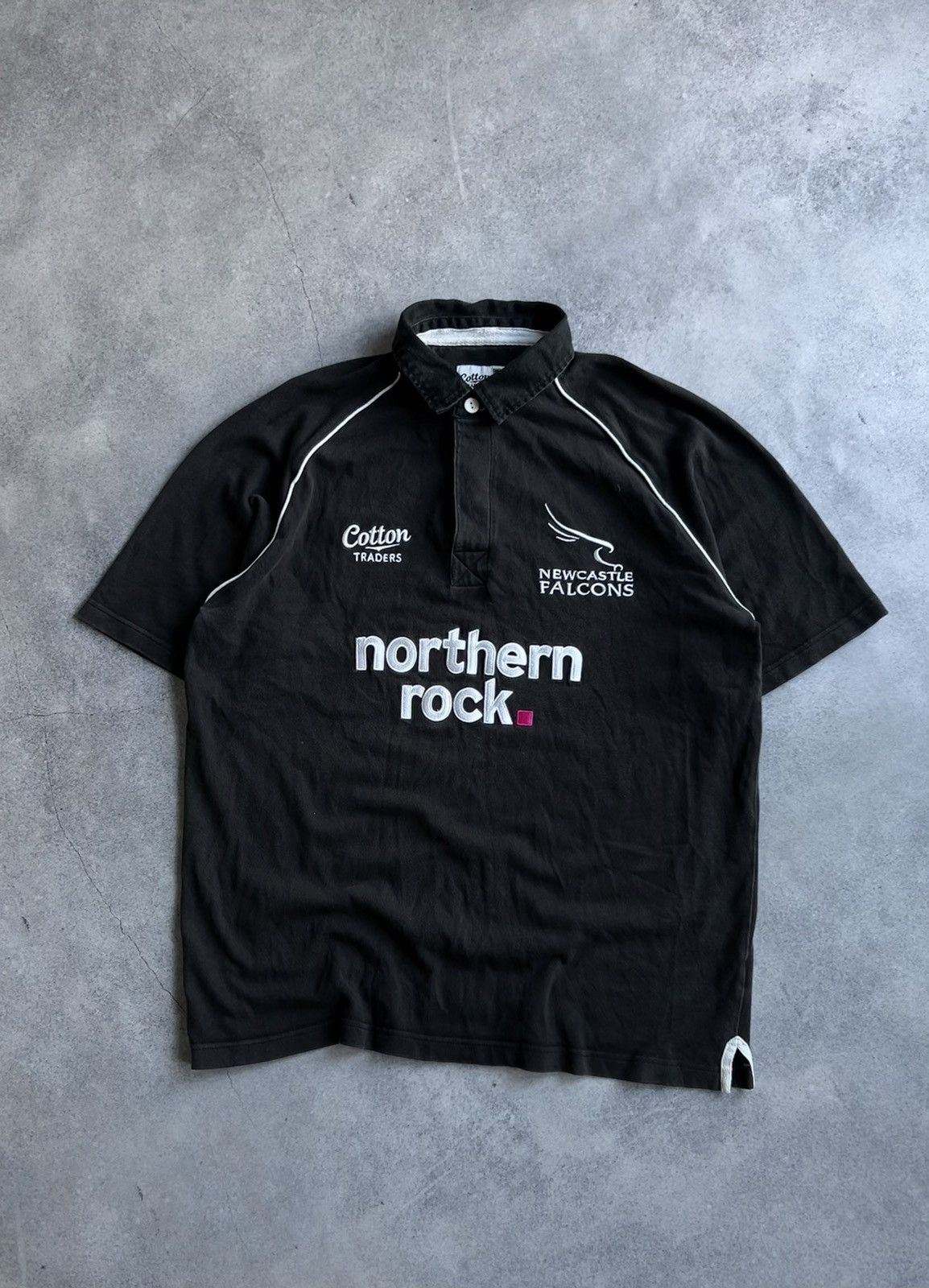 Cotton Traders × Rugby Ralph Lauren × Vintage Vintage Cotton Traders New Castle Falcons rugby jersey Size US L / EU 52-54 / 3 - 1 Thumbnail